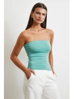 Straplez Top Yeşil