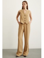 Geniş Paça Pantolon Camel