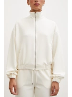Fermuarlı Sweatshirt Ekru