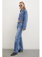Beş Cepli Yülsel Bel Regular Fit Jean Mavi
