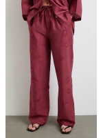 Arka Cepli Salaş Pantolon Bordo