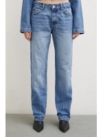 Beş Cepli Yülsel Bel Regular Fit Jean Mavi