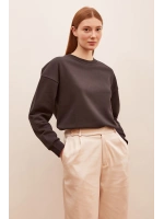 Bisiklet Yaka Sweatshirt Antirasit