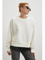 Eteği Dantelli Oversize Sweatshirt Beyaz