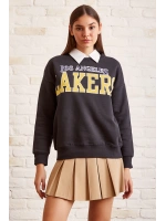 Lakers Baskılı Sweatshirt Antirasit