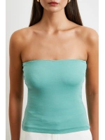 Straplez Top Yeşil