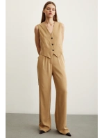 Geniş Paça Pantolon Camel