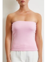 Straplez Top Pembe