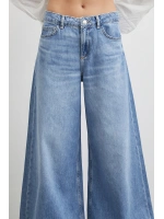 Yüksek Bel Wide Leg Jean Mavi