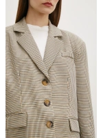 Ekose Blazer Ceket Kahve