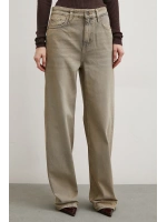 Yüksek Bel Wide Leg Jean Taş