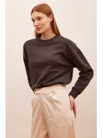 Bisiklet Yaka Sweatshirt Antirasit