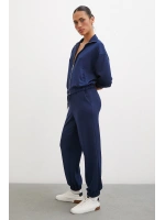 Fermuarlı Sweatshirt Lacivert