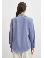 Basic Polyester Gömlek İndigo