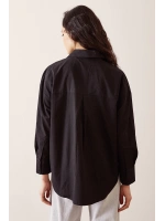 Basic Poplin Gömlek Siyah