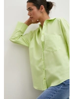 Regular Fit Poplin Gömlek Yeşil