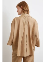 Fakir Kol Oversize Gömlek Kahve