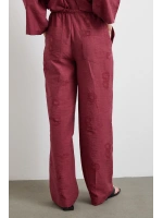 Arka Cepli Salaş Pantolon Bordo