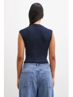 Sıfır Kol T-shirt Lacivert