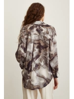 Batik Desen Gömlek Gri