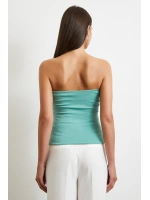 Straplez Top Yeşil