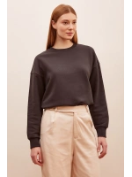 Bisiklet Yaka Sweatshirt Antirasit