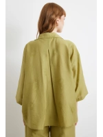 Fakir Kol Oversize Gömlek Yeşil