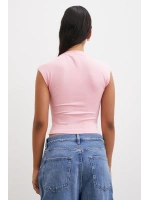 Sıfır Kol T-shirt Pembe