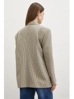 Ekose Blazer Ceket Kahve