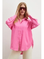 Basic Modal Gömlek Pembe