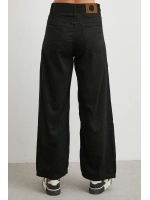 Orta Bel İnce Balon Jean Siyah