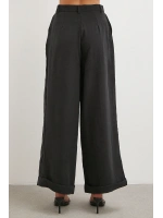Duble Geniş Paça Pantolon Siyah