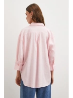 Fakir Kol Keten Gömlek Pembe