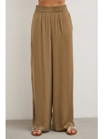 Beli Lastikli Dökümlü Geniş Paça Pantolon KOYU TAŞ