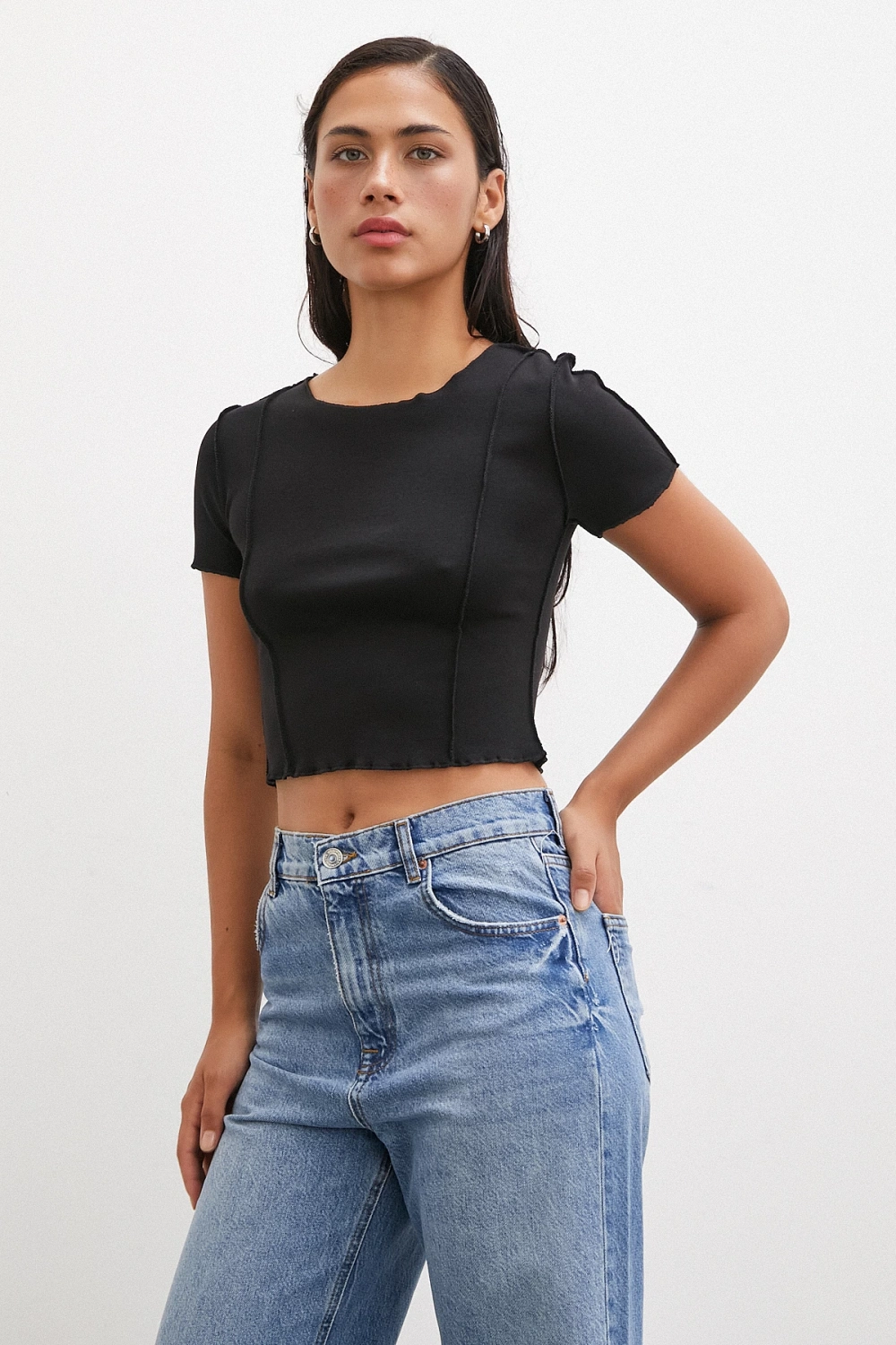 Kısa Kol T-shirt Siyah