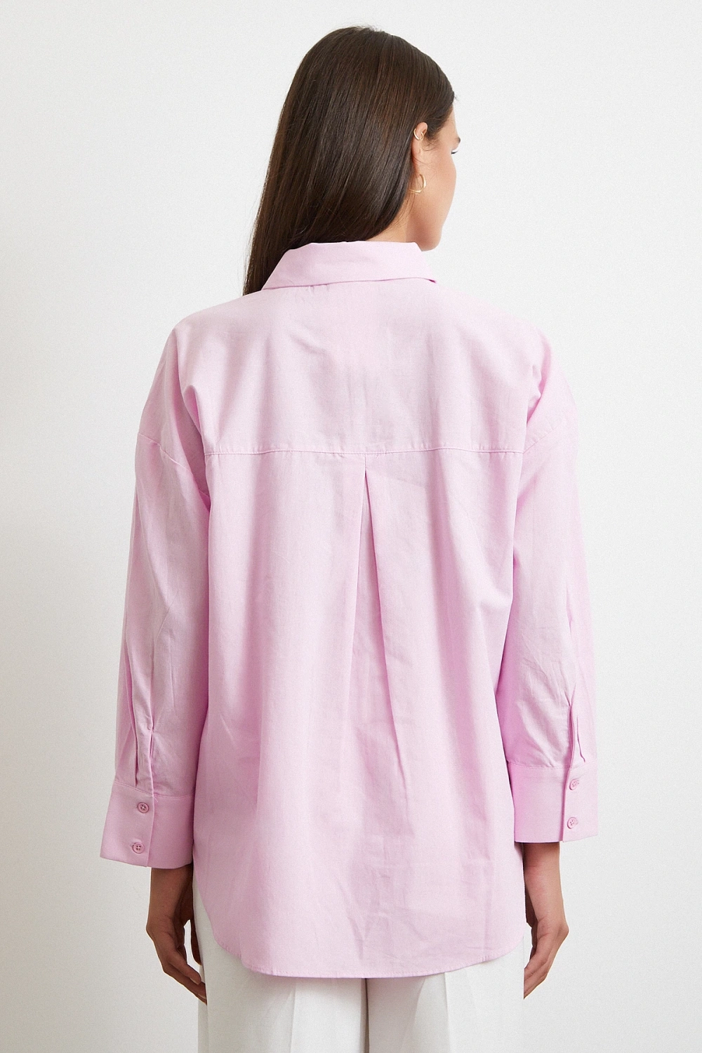 Must Have Poplin Gömlek Pembe