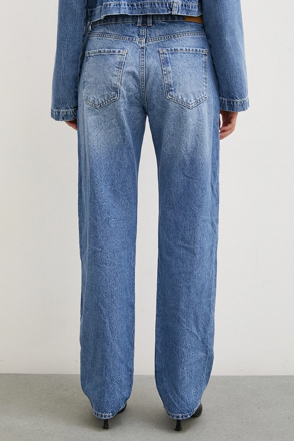 Beş Cepli Yülsel Bel Regular Fit Jean Mavi