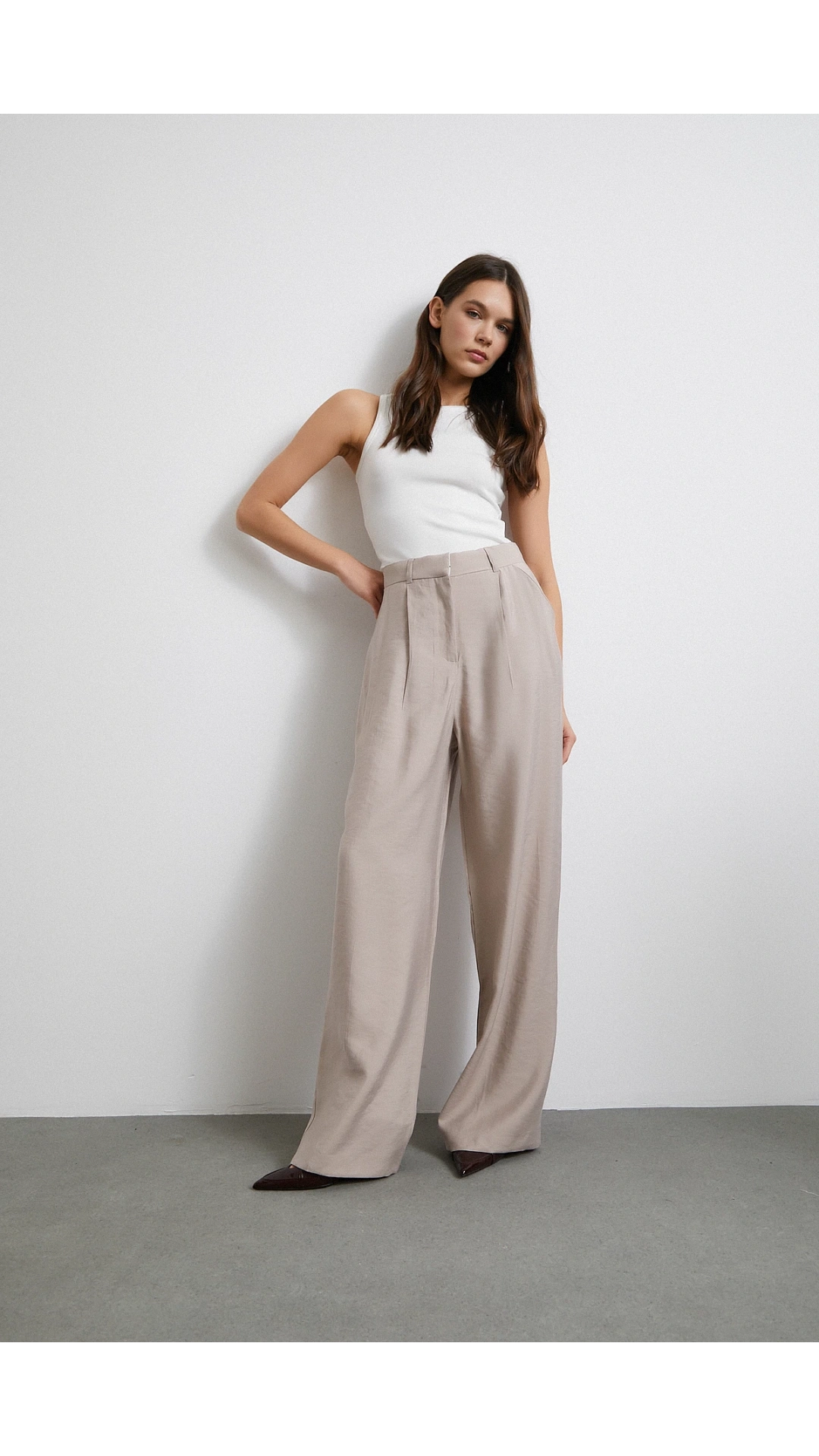 Modal Palazzo Pantolon Bej