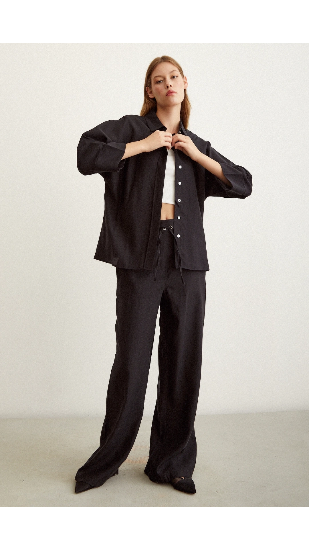 Beli Lastikli Pantolon Siyah