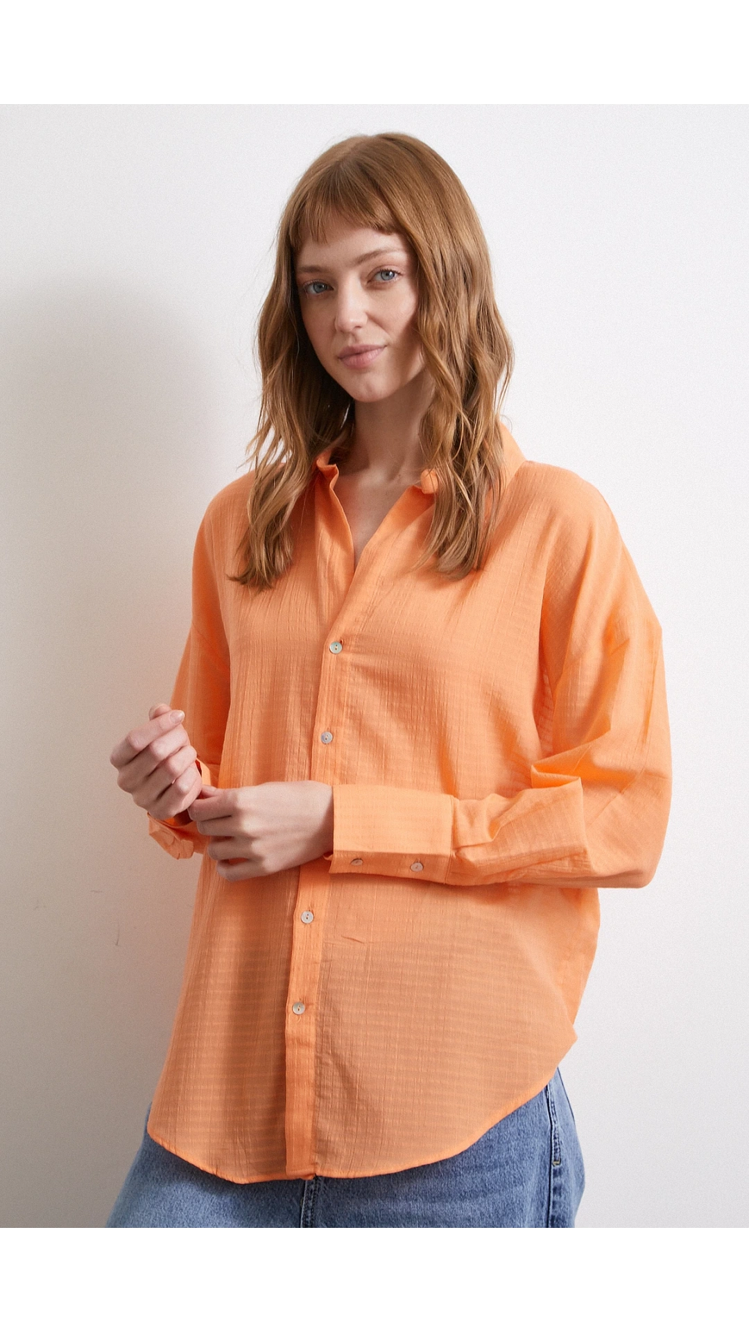 Basic Gömlek Turuncu