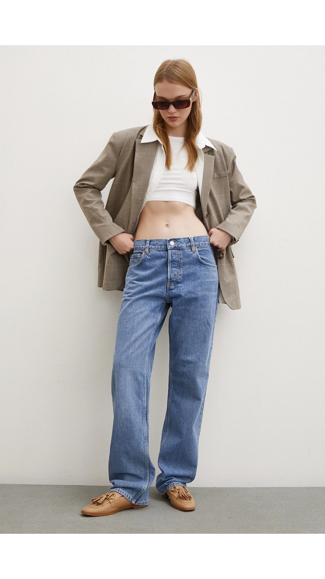 Beş Cepli Boru Paça Jean Mavi