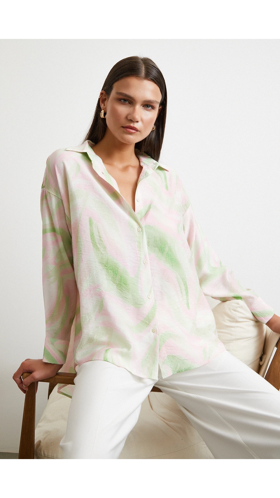 Deniz Esintisi Gömlek Pembe