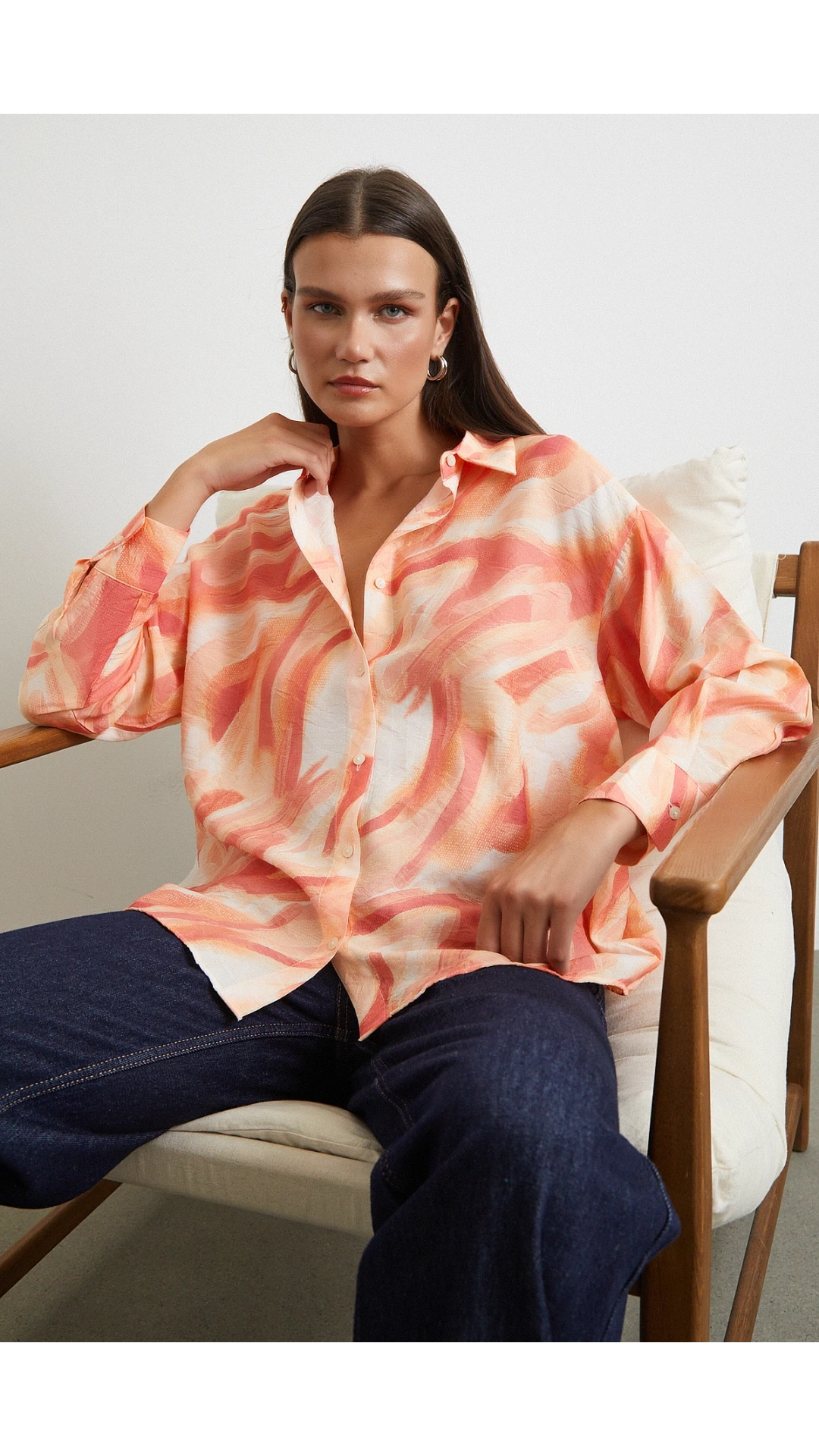 Deniz Esintisi Gömlek Oranj