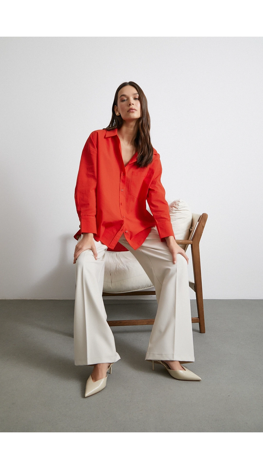 Must Have Poplin Gömlek Kırmızı