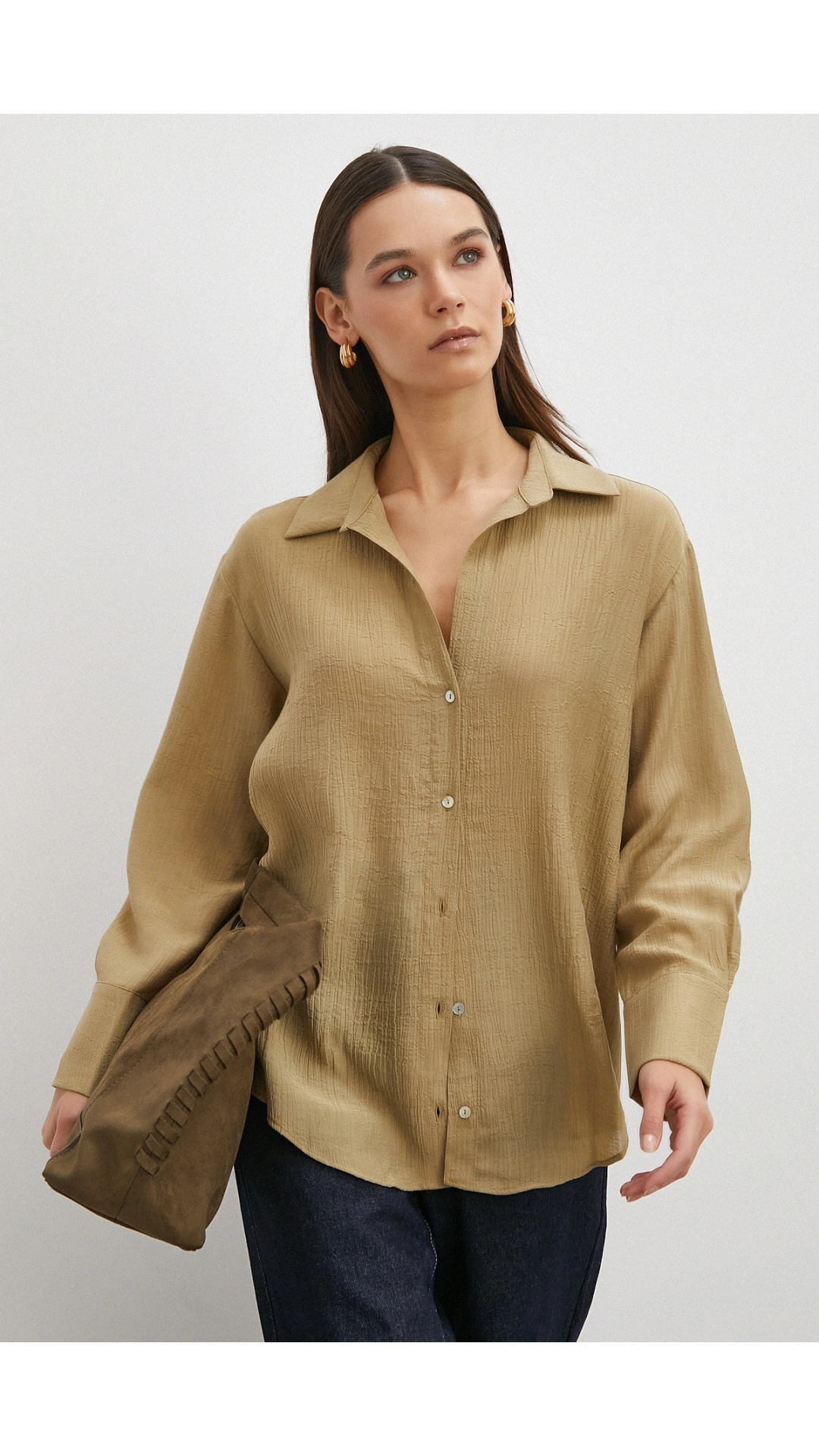 Kraşlı Gömlek Haki