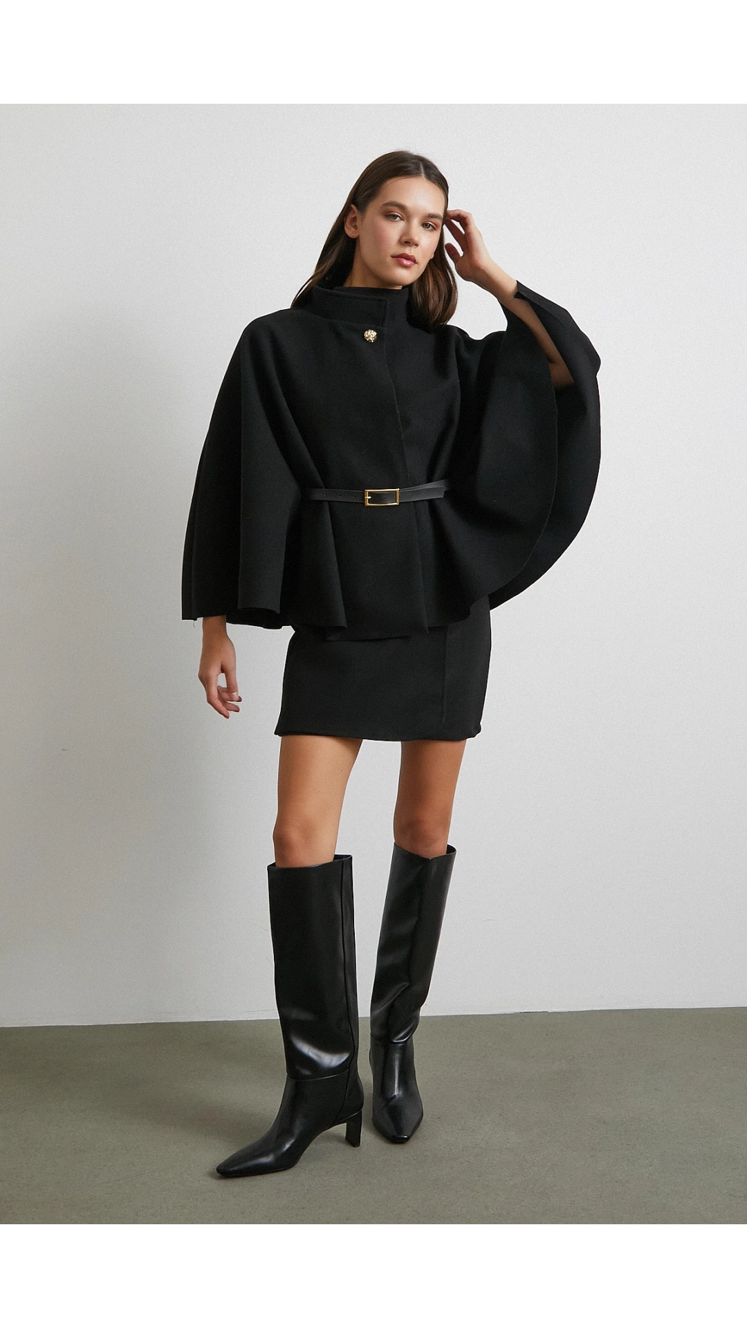 Kemer Kaşe Panço Siyah