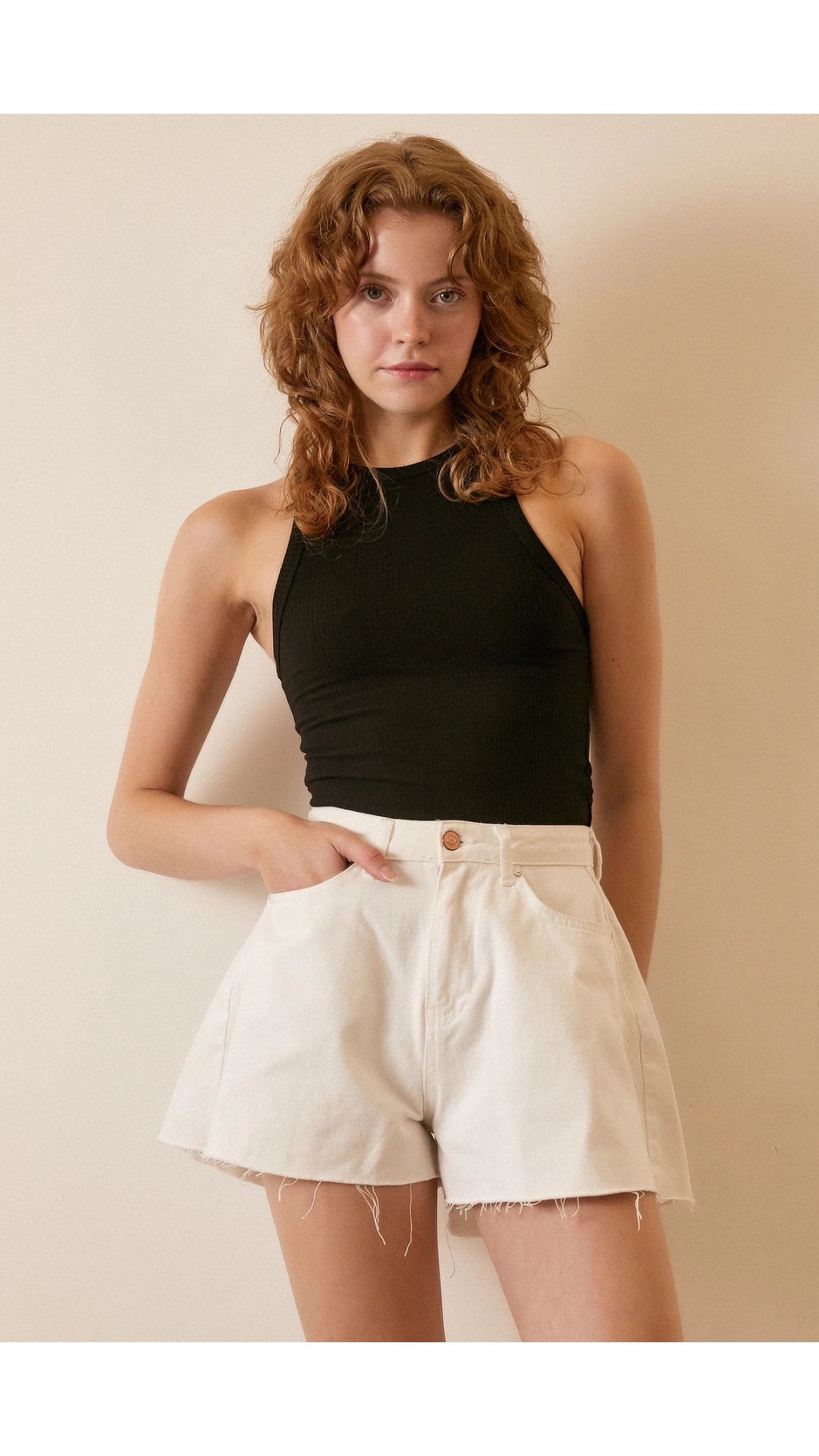 Bisiklet Yaka Top Siyah