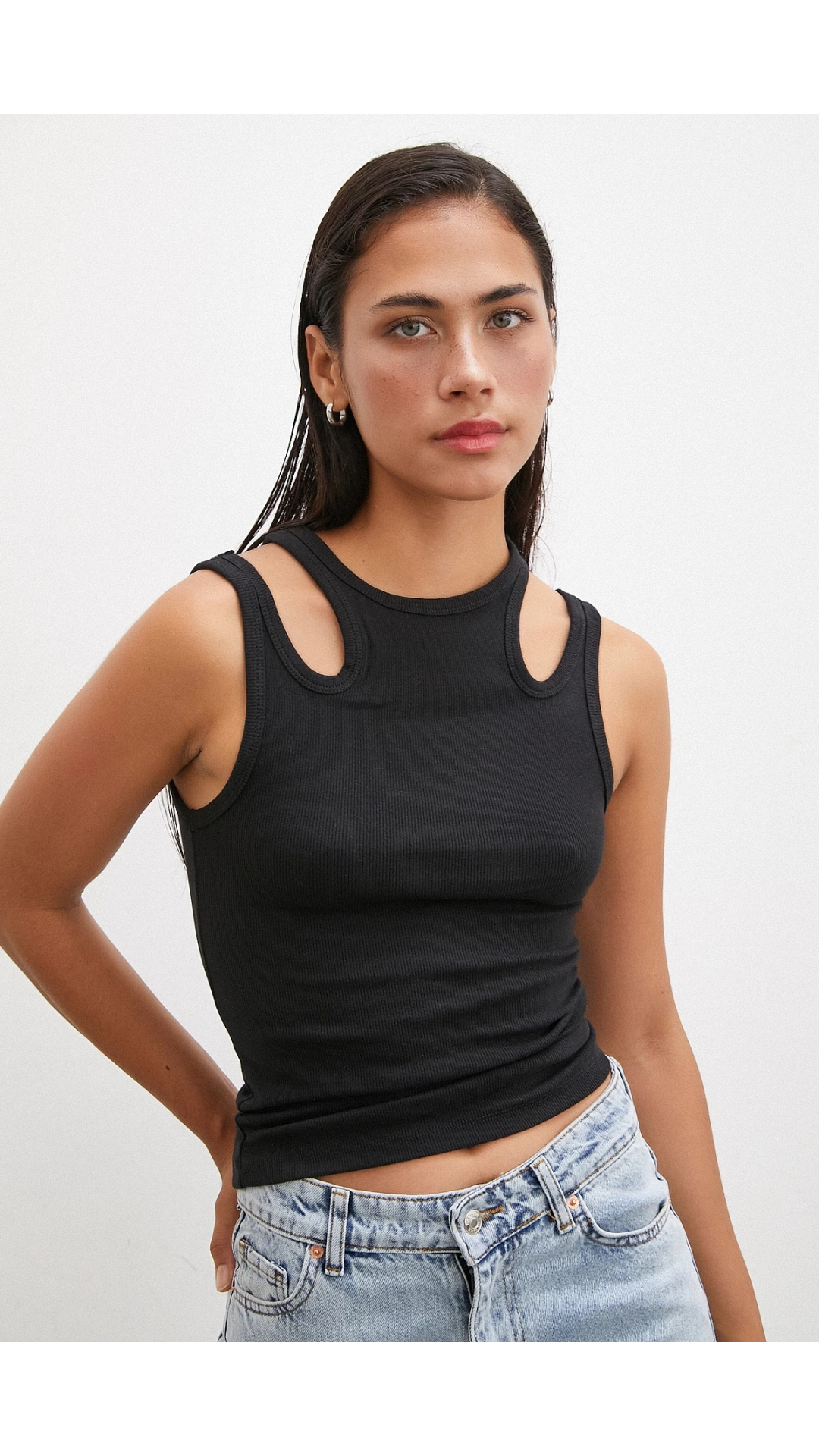 İki Omuzlu Top Siyah