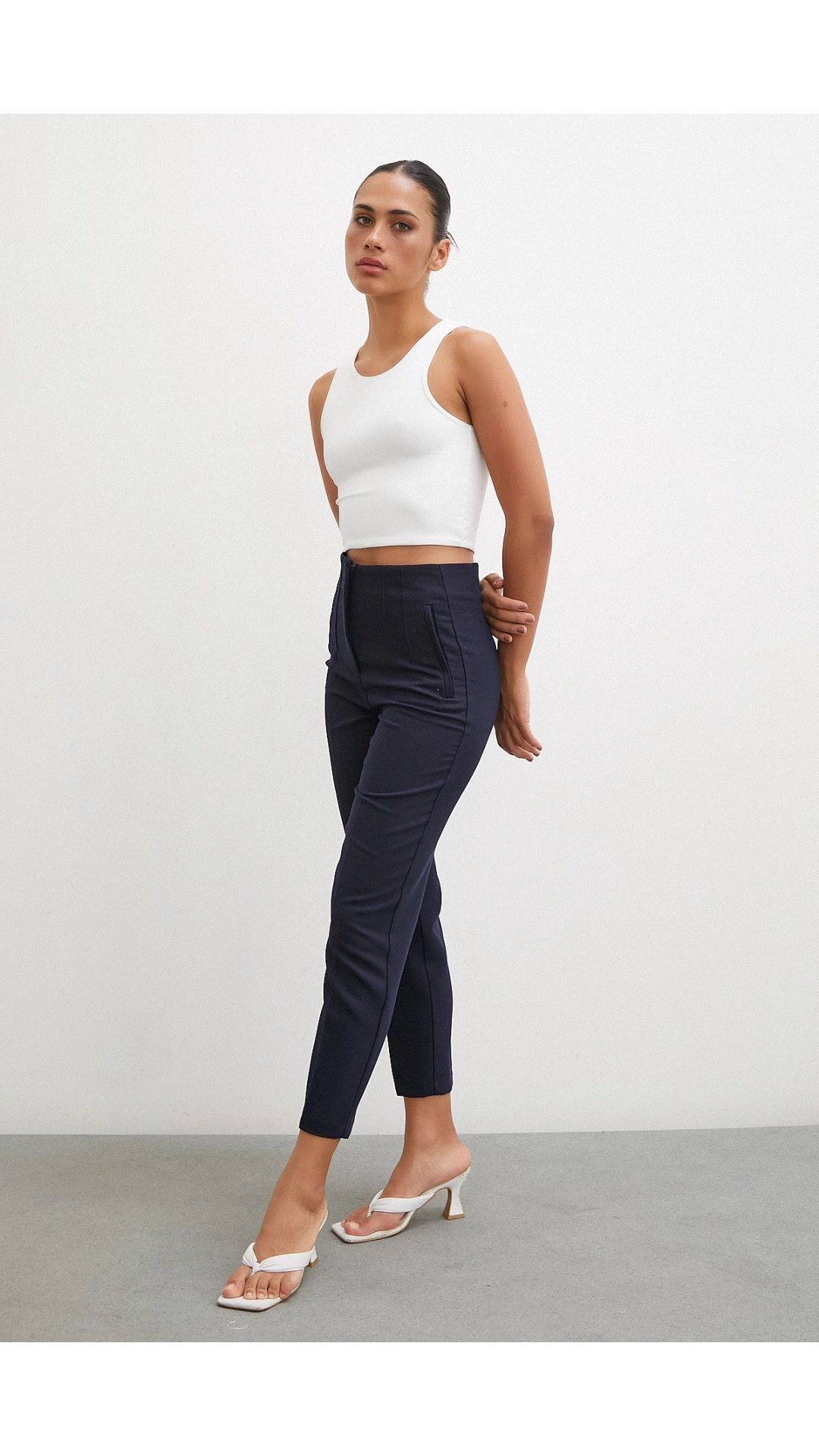 Skinny Kumaş Pantolon Lacivert