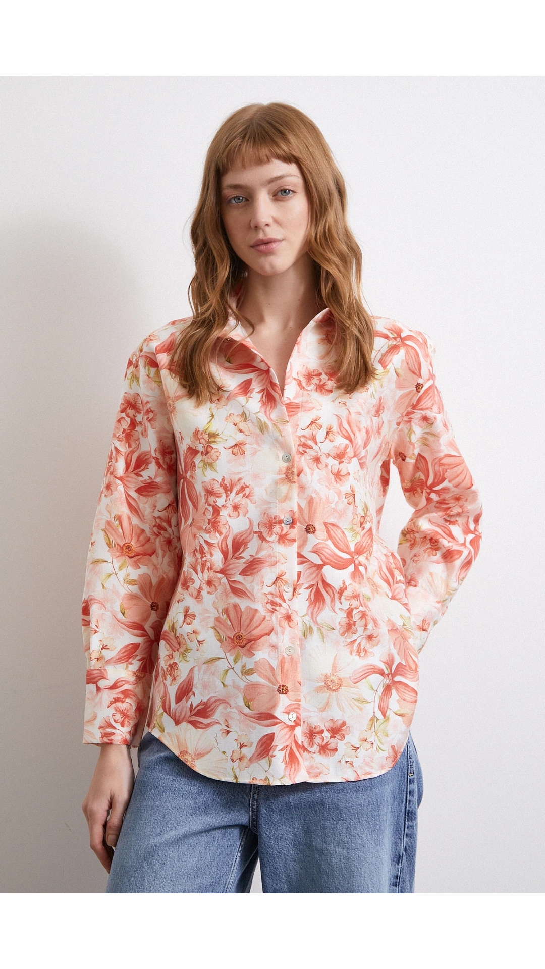 Rüya Desenli Gömlek Pembe